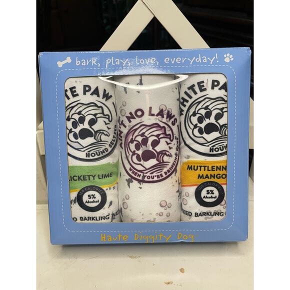 SALE!! NEW Haute Diggity DogWhite Paw Hound Seltzer 3 Pack - Picture 1 of 4